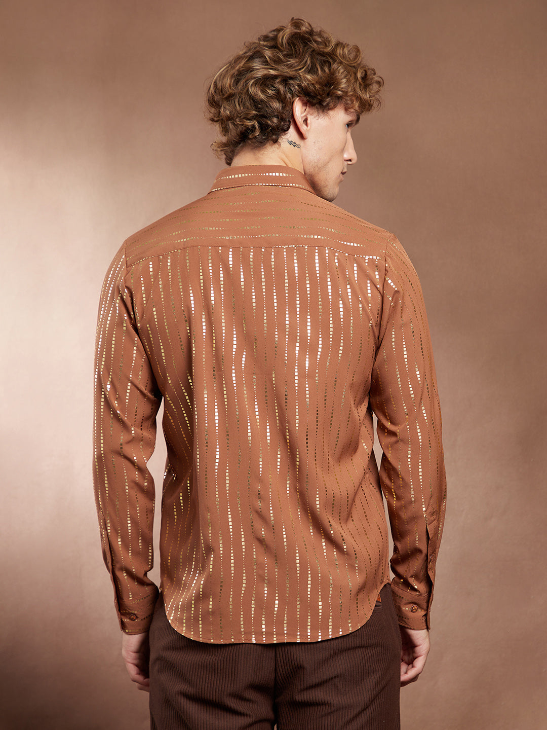 Metallic-Vined Shirt