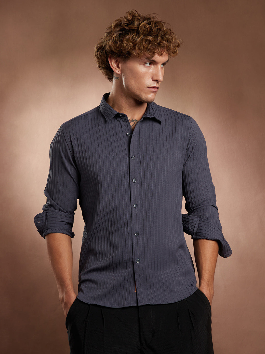 Pinstripe-Tactile Shirt