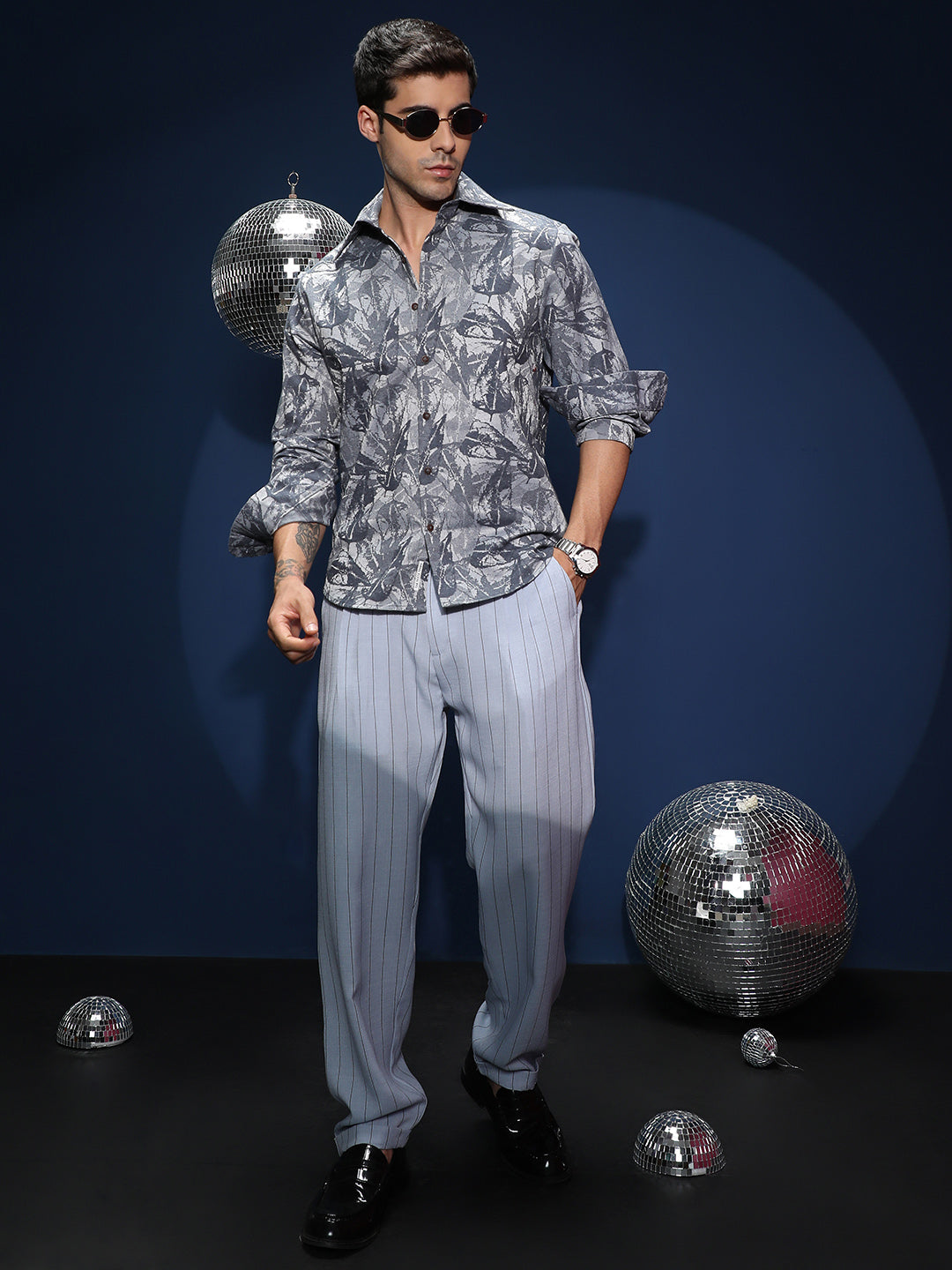 Willow-Foliage Imprint Shirt