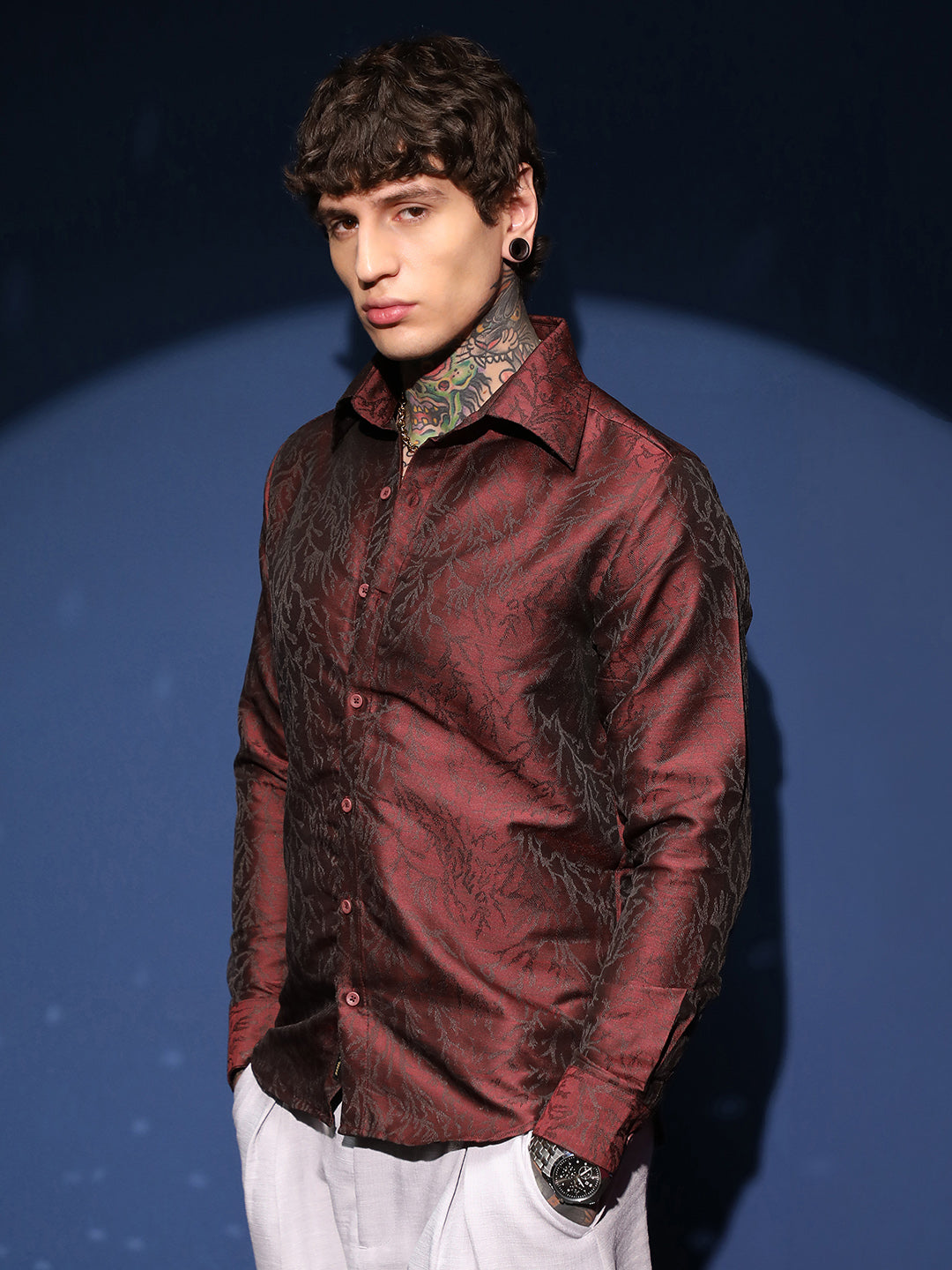 Foliage-Woven Shirt