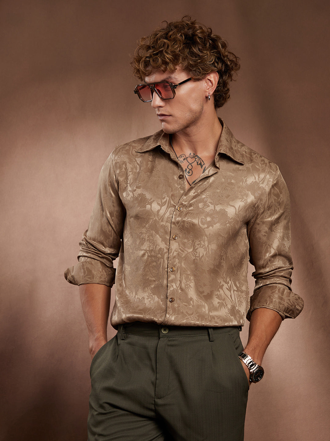 Flora-Textured Shirt