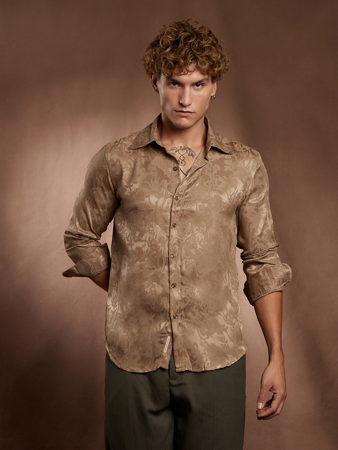 Flora-Textured Shirt