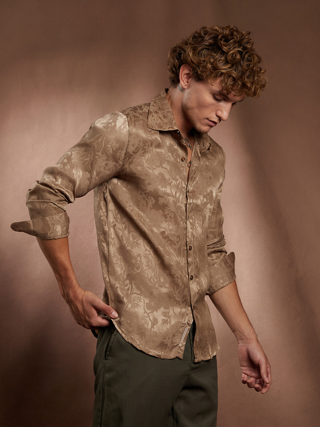 Flora-Textured Shirt