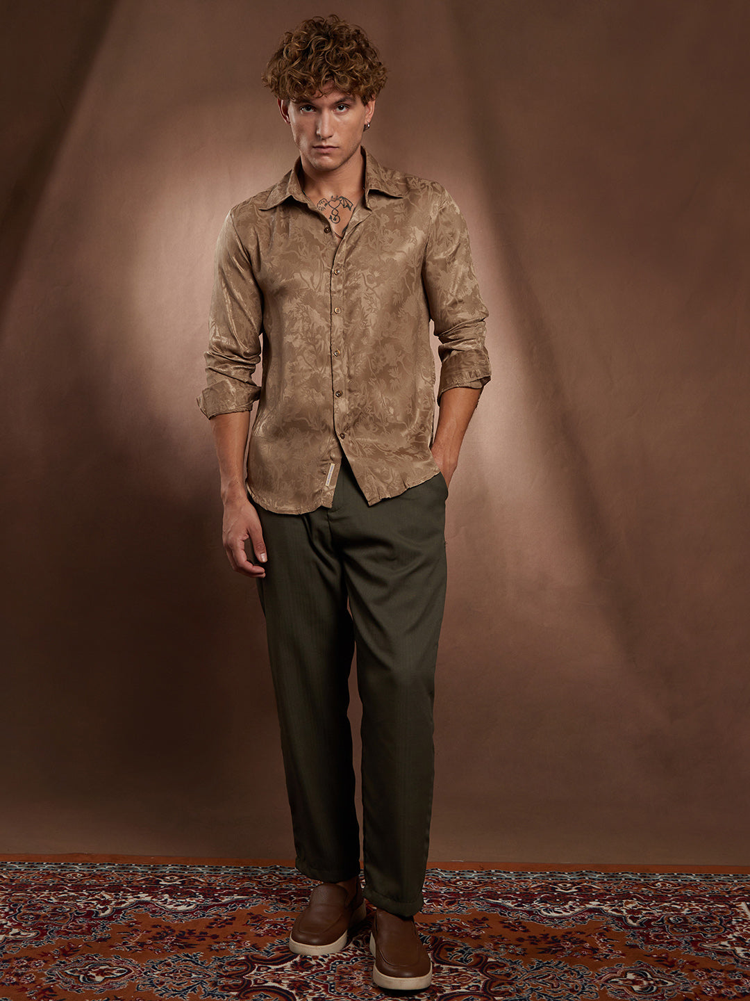 Flora-Textured Shirt