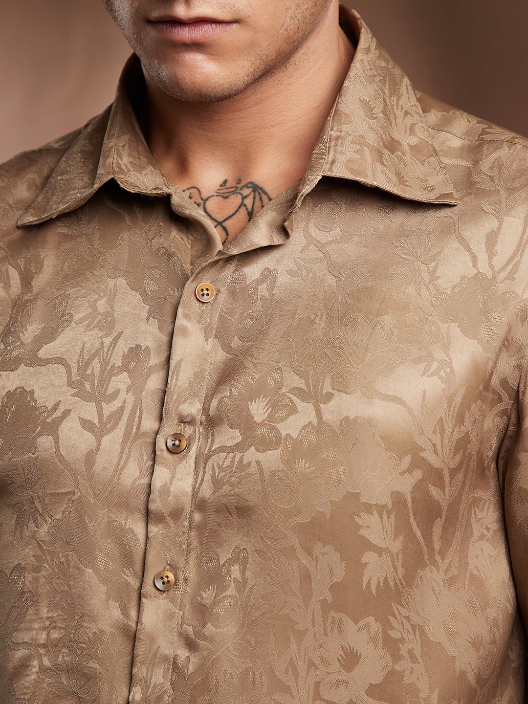 Flora-Textured Shirt