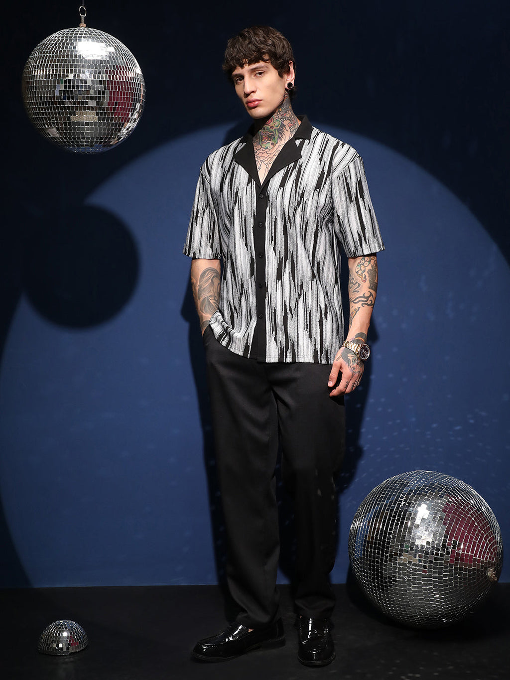 Fade Cuban Polo Shirt