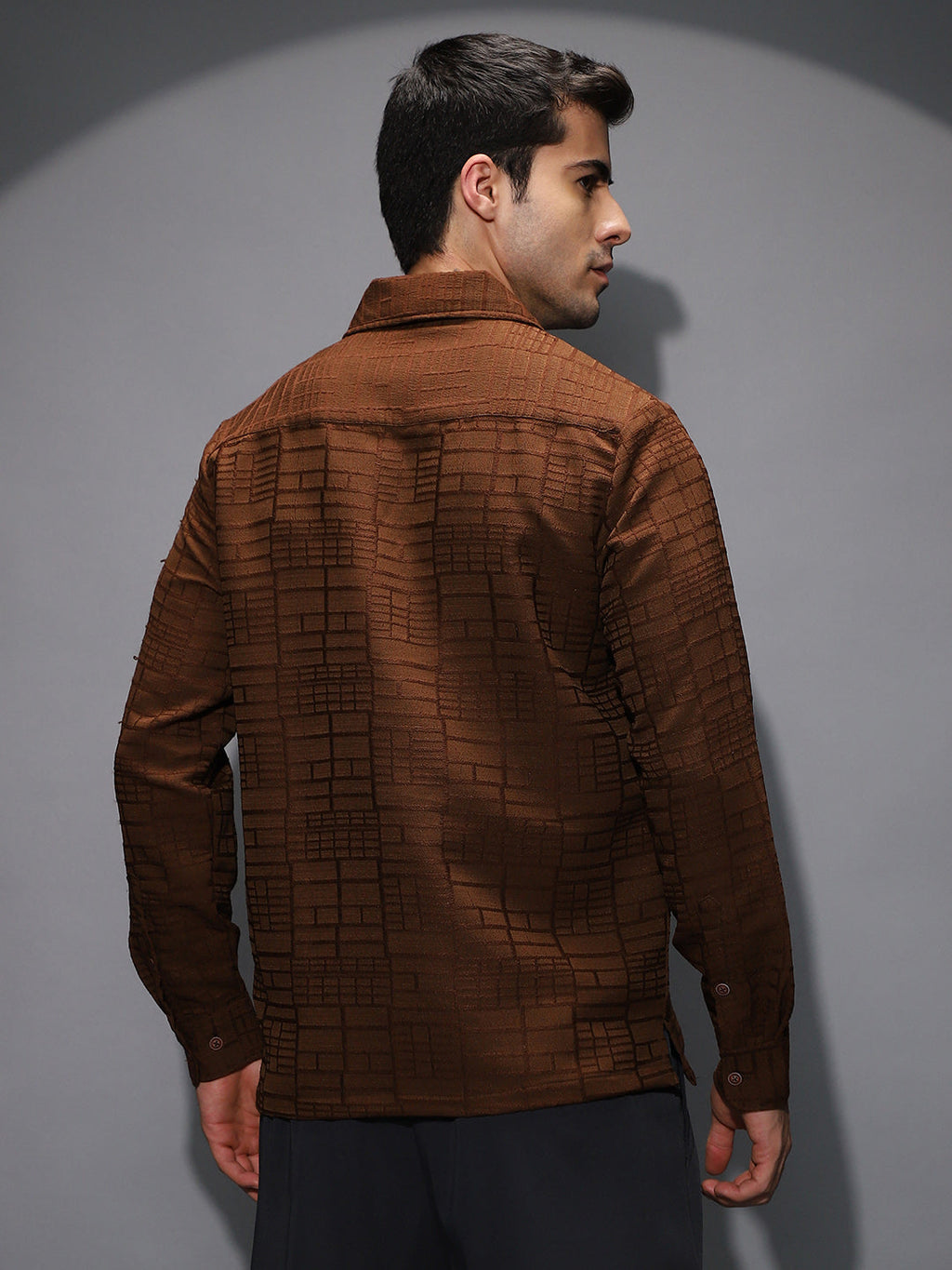 Cross-Stitch Stripe Knit Shirt