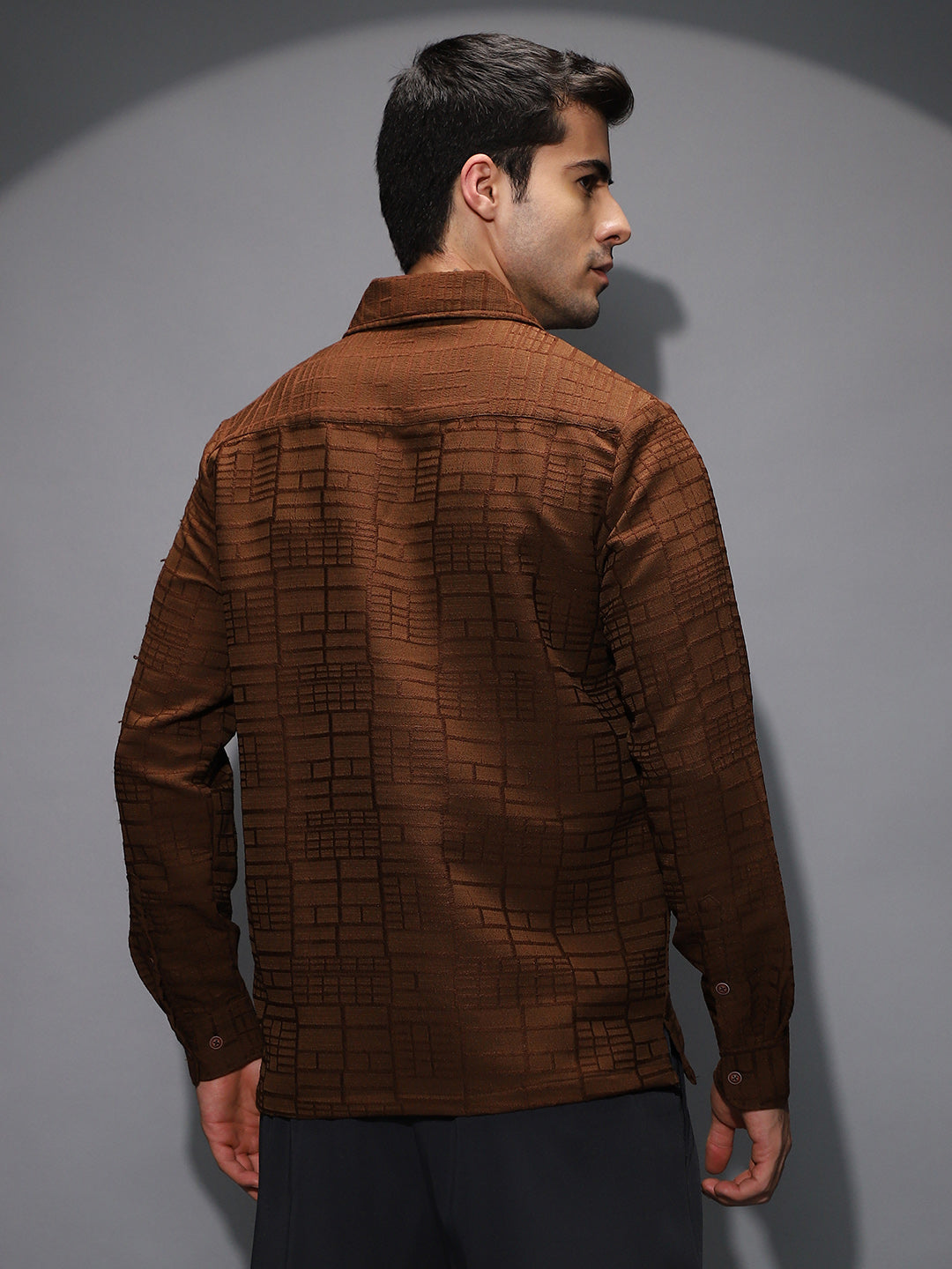 Cross-Stitch Stripe Knit Shirt