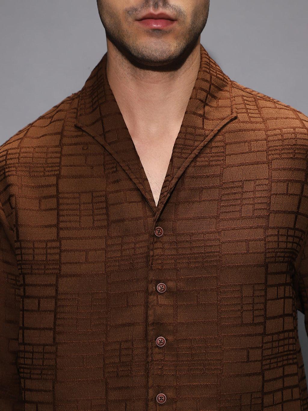 Cross-Stitch Stripe Knit Shirt