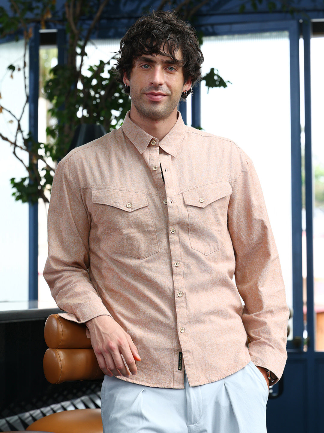 Utility-Brushed Shirt