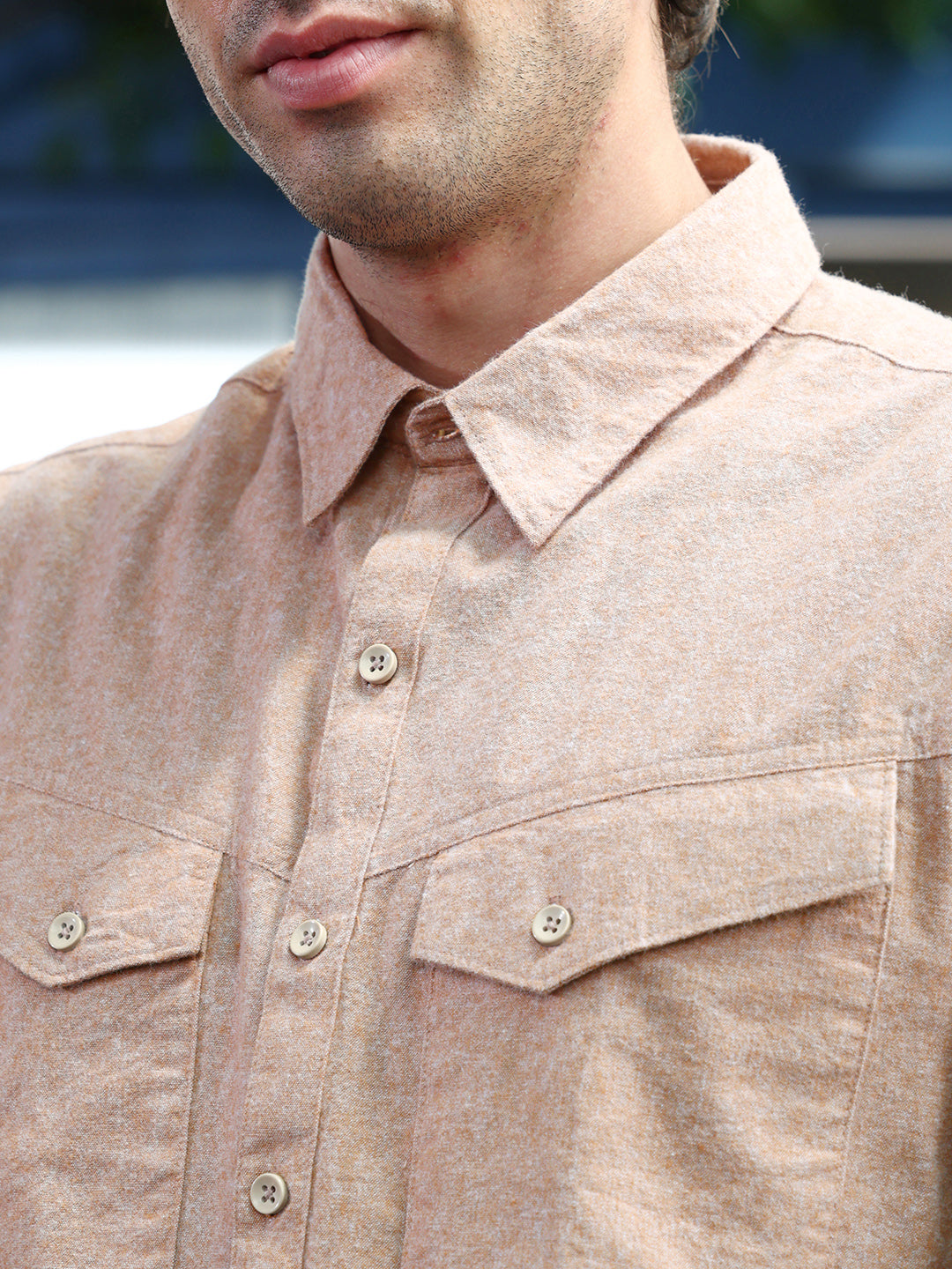 Utility-Brushed Shirt