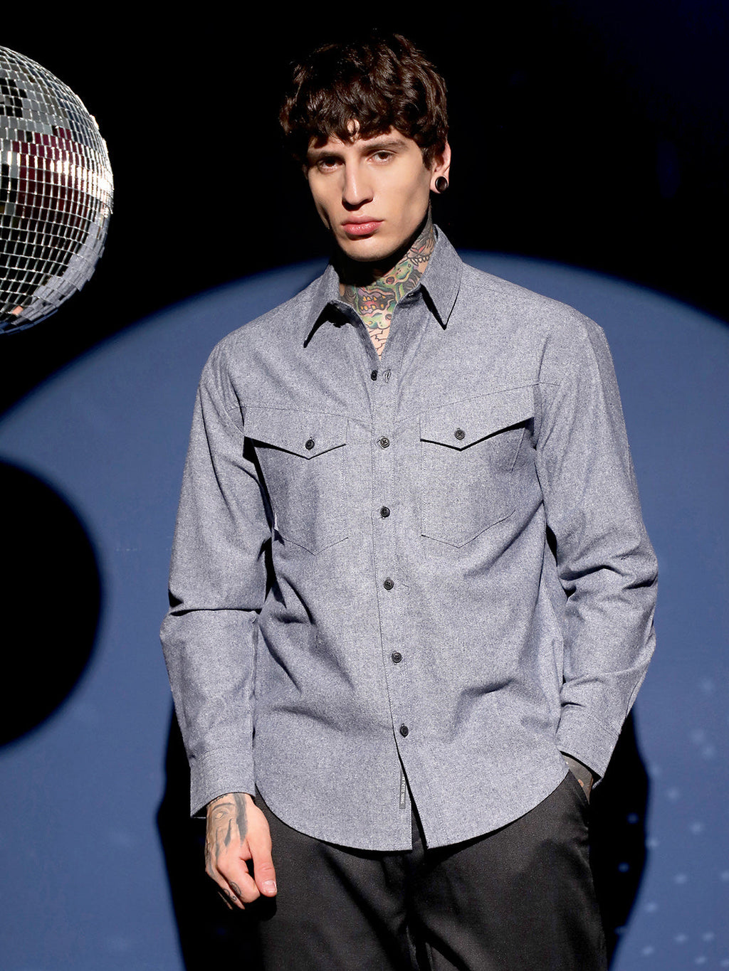 Flap-Pocket Relaxed Shirt