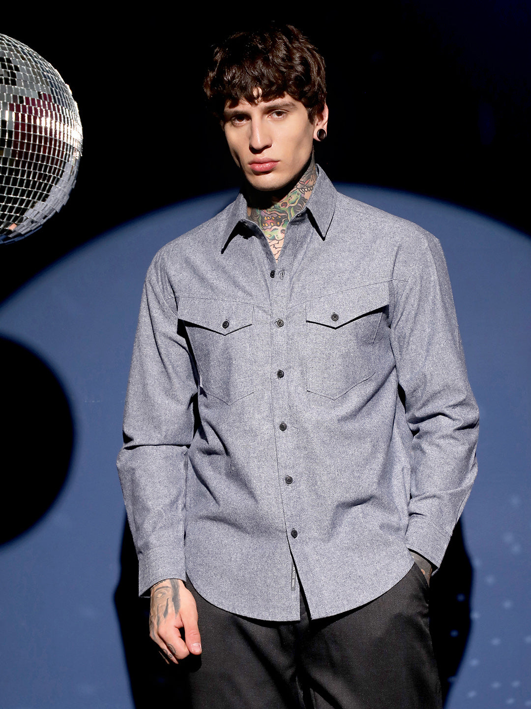 Flap-Pocket Relaxed Shirt