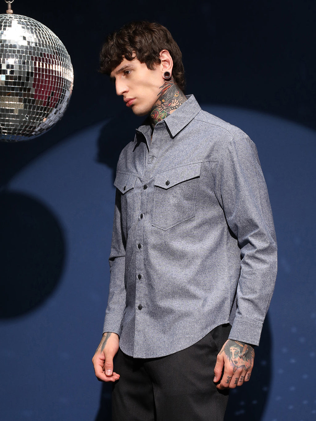 Flap-Pocket Relaxed Shirt