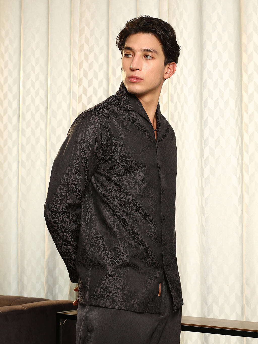 Splatter-Jacquard Shirt