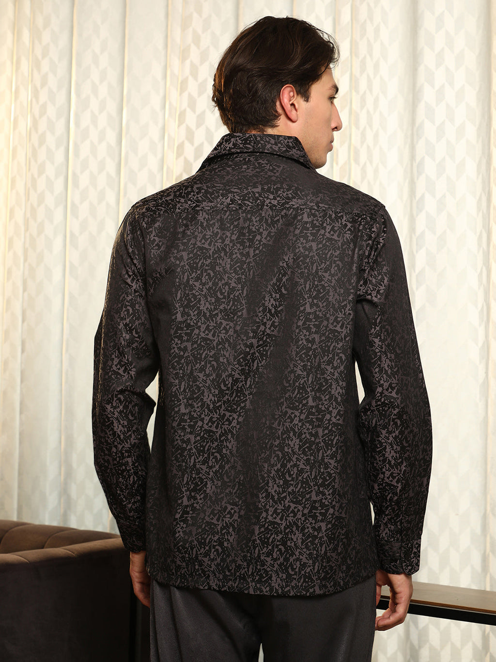 Splatter-Jacquard Shirt