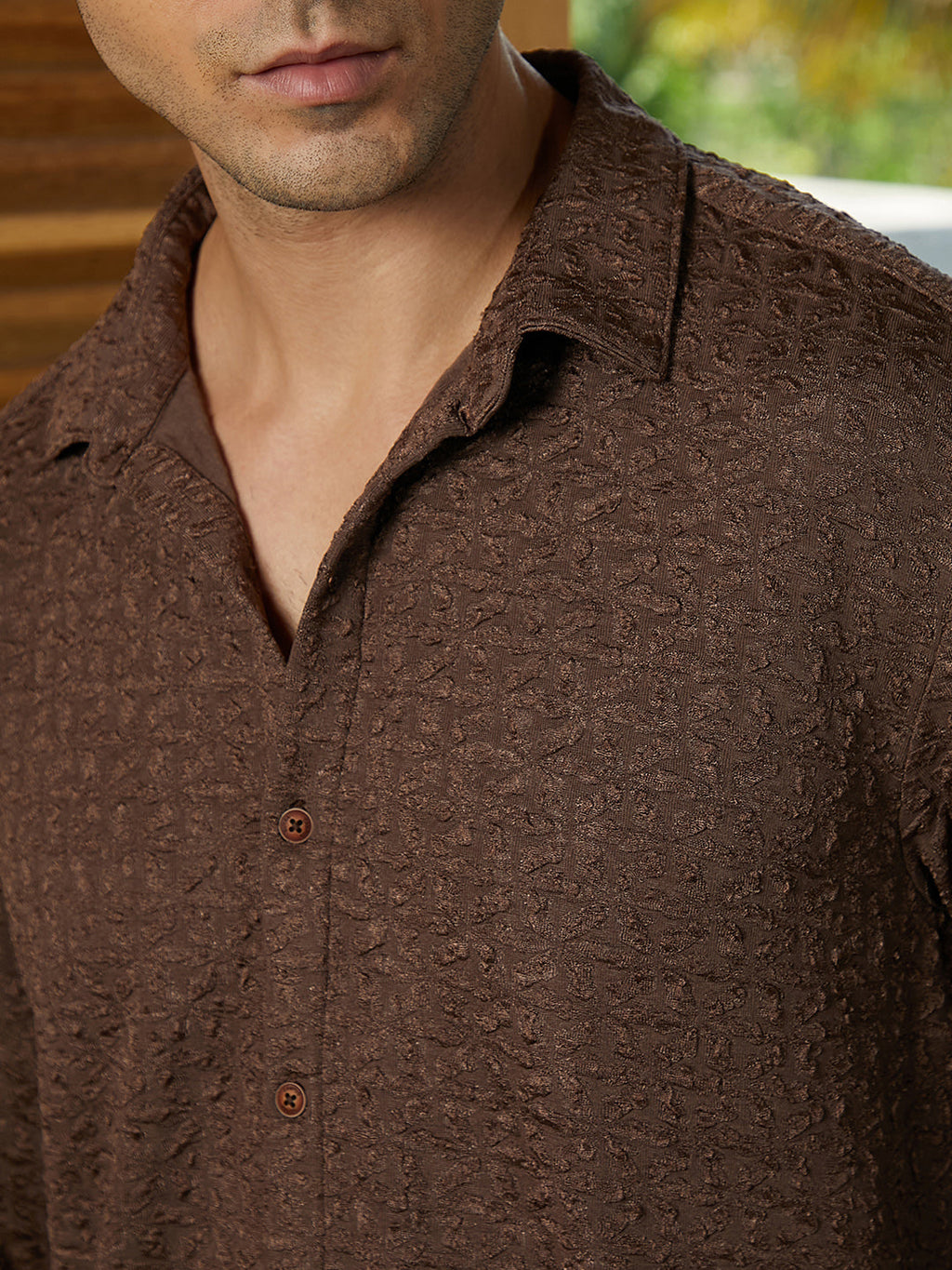 Bloom-Textured Shirt