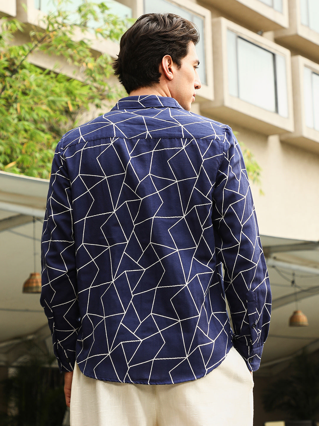 Mosaic-Jacquard Shirt