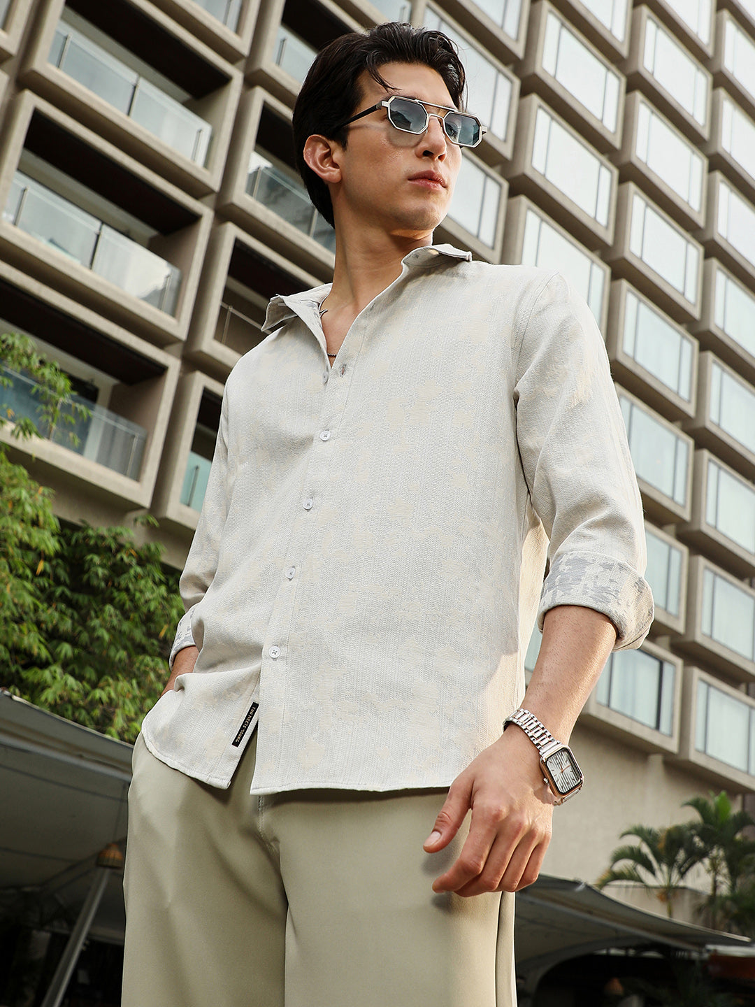 Splash-Jacquard Shirt