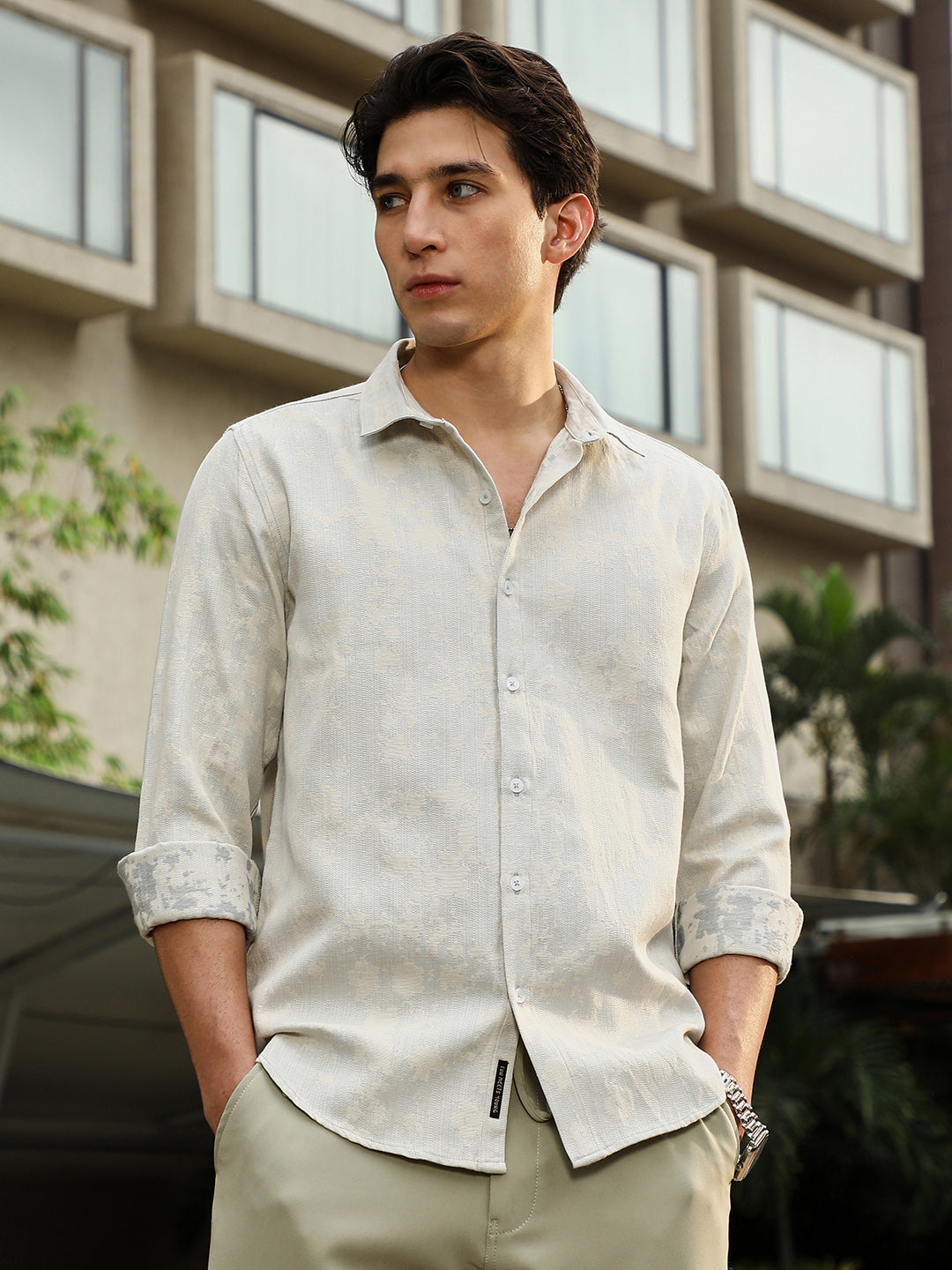 Splash-Jacquard Shirt