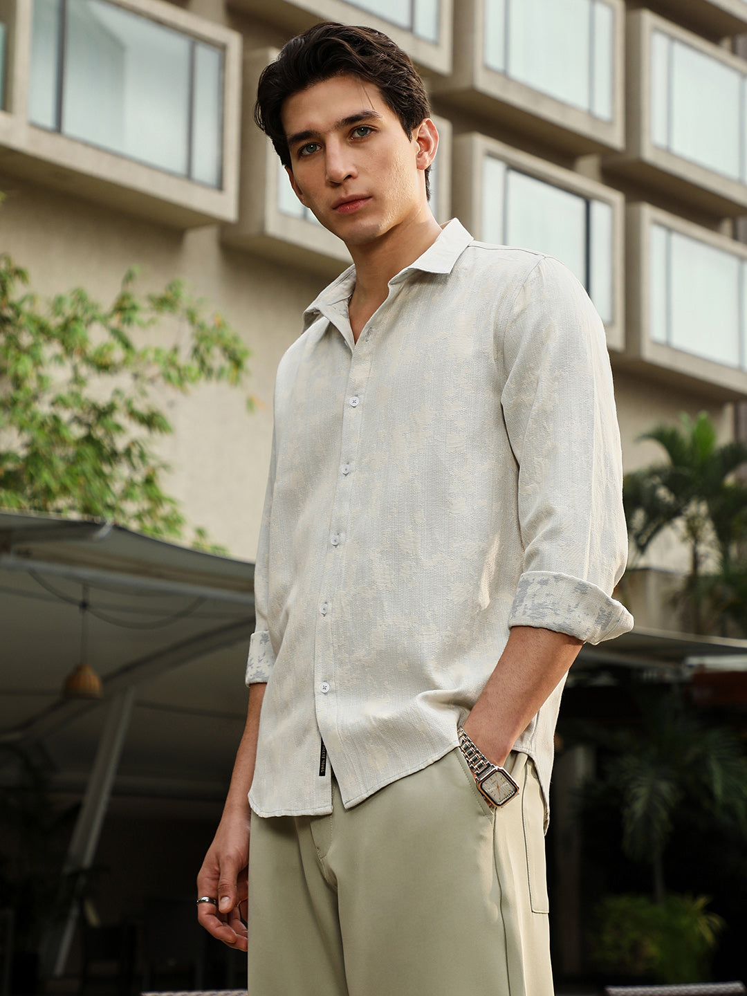 Splash-Jacquard Shirt