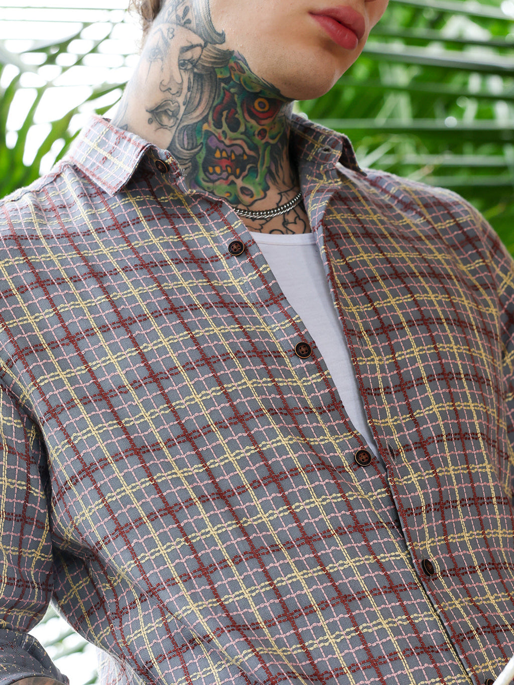 Woven Contrast-Check Shirt