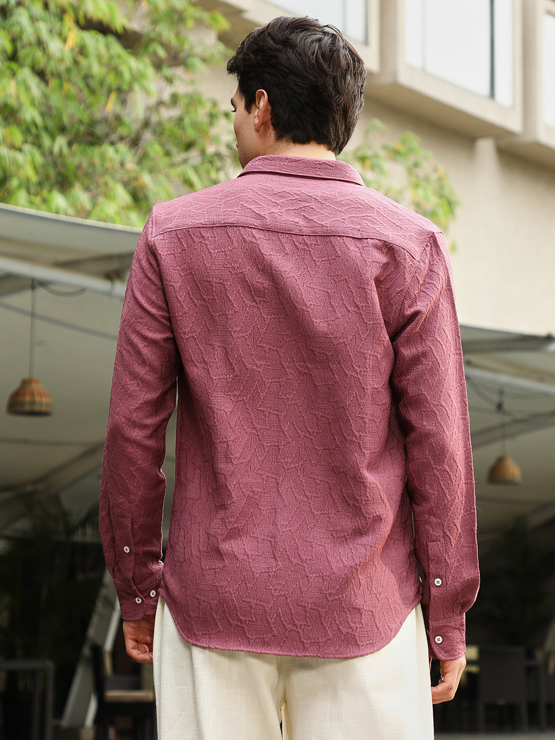 Geo-Abstract Jacquard Shirt