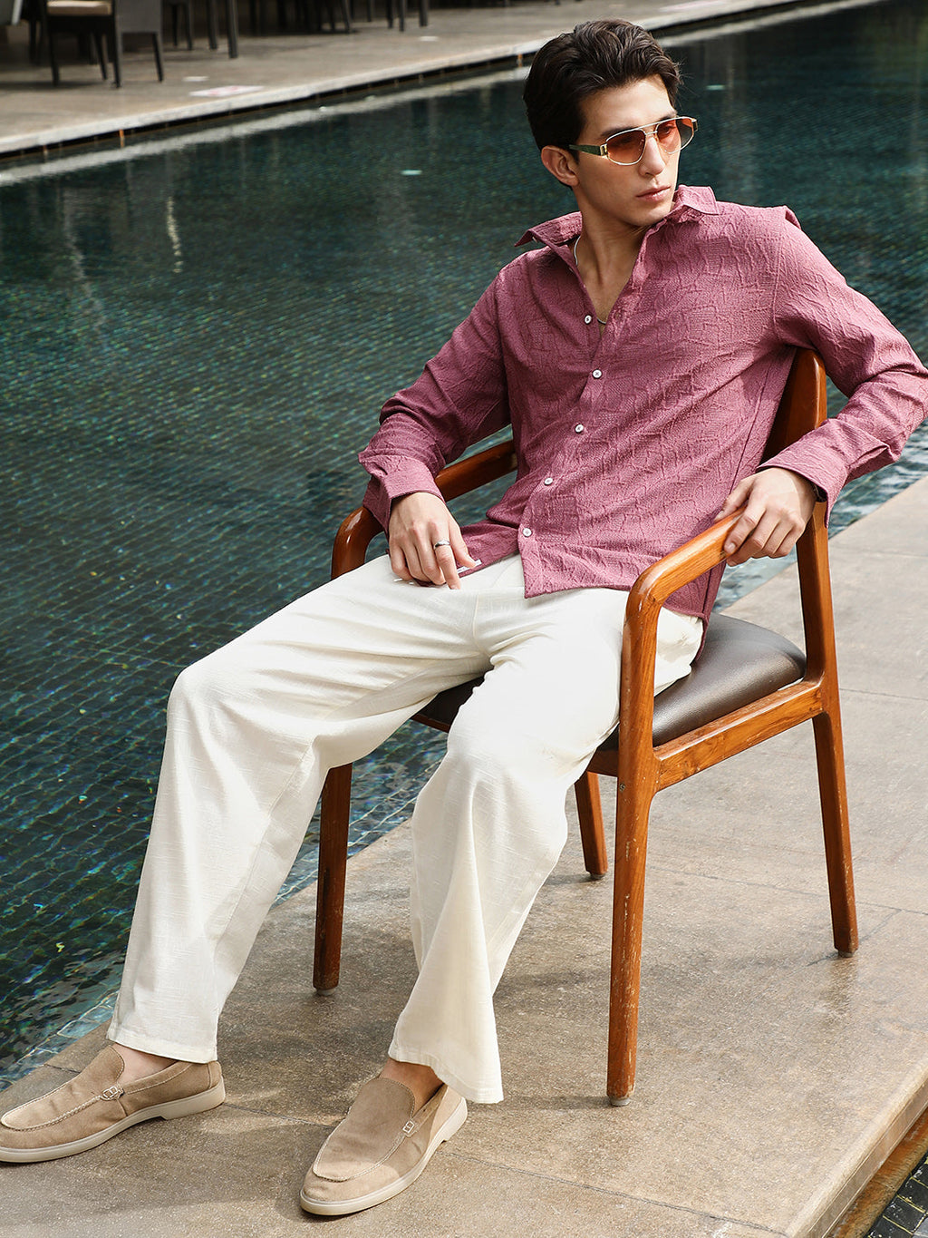 Geo-Abstract Jacquard Shirt