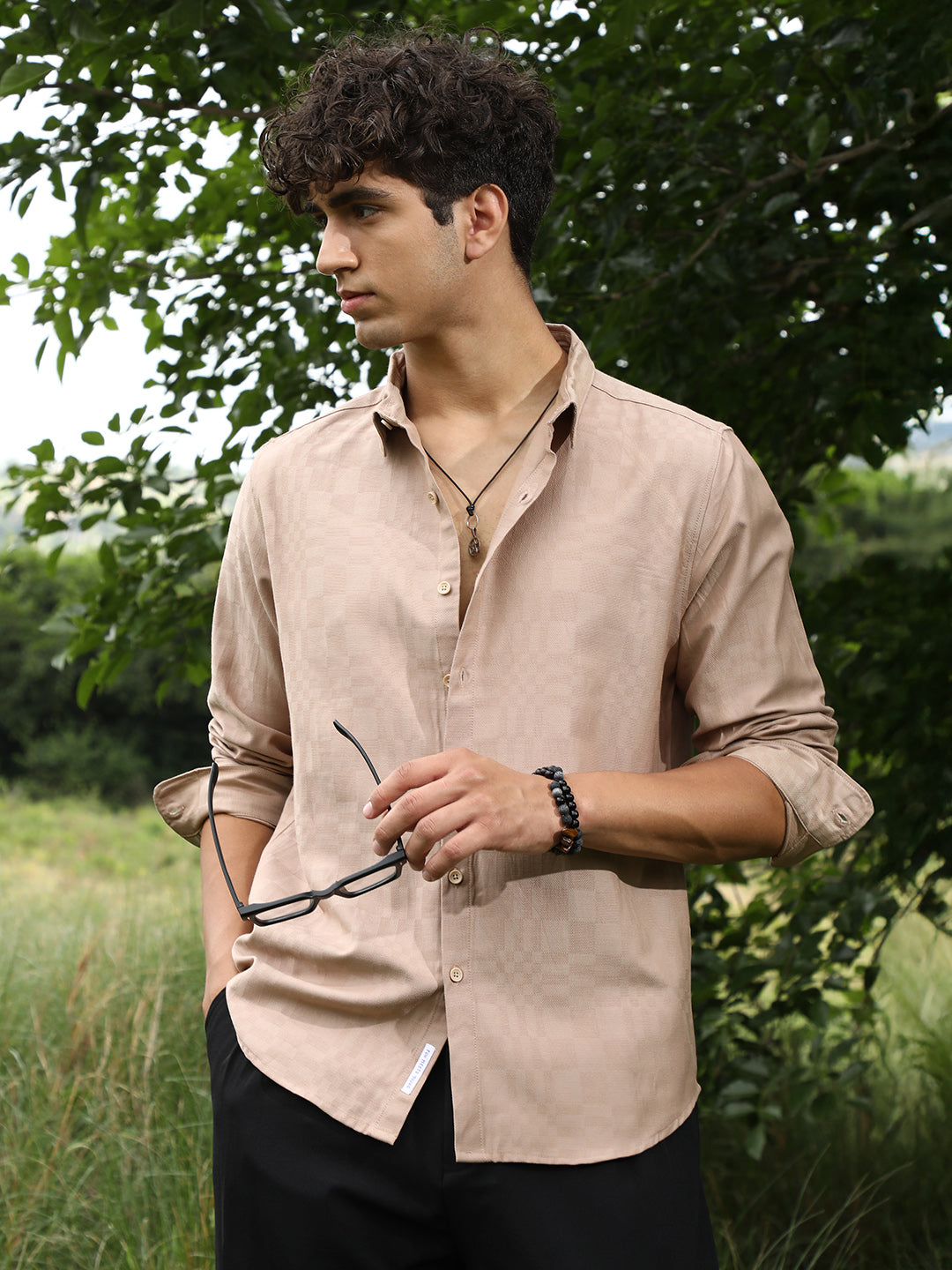 Duo-Cubic Imprint Shirt