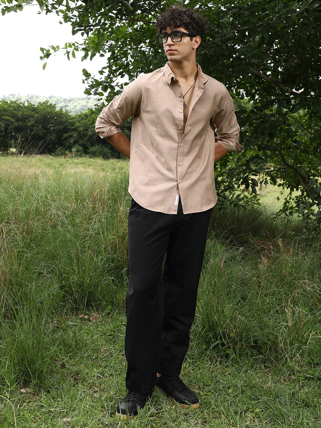 Duo-Cubic Imprint Shirt