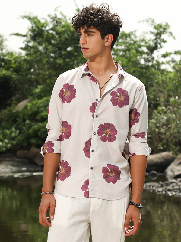 Blooming Flora Imprint Shirt