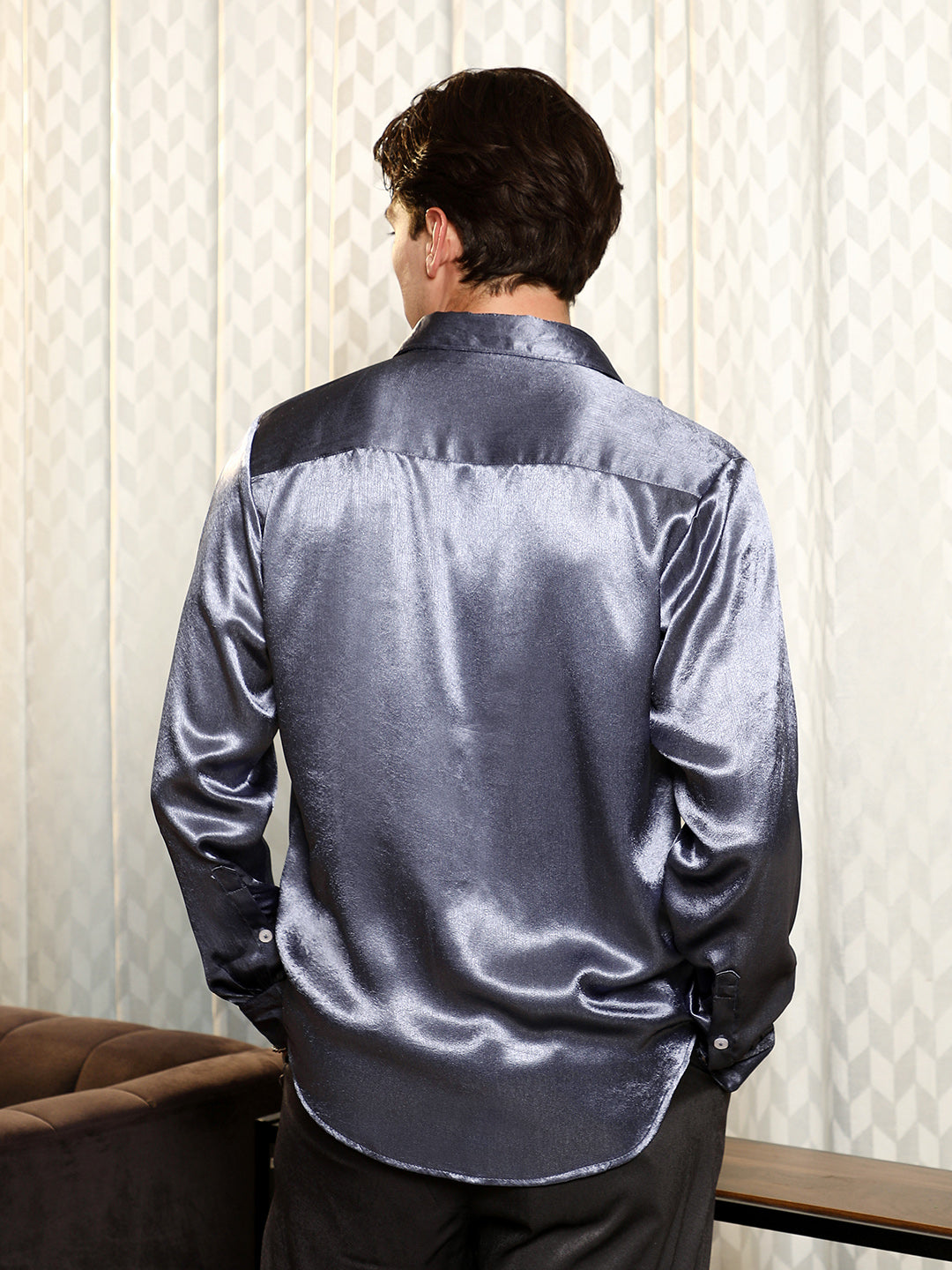 Solid Satin Shirt