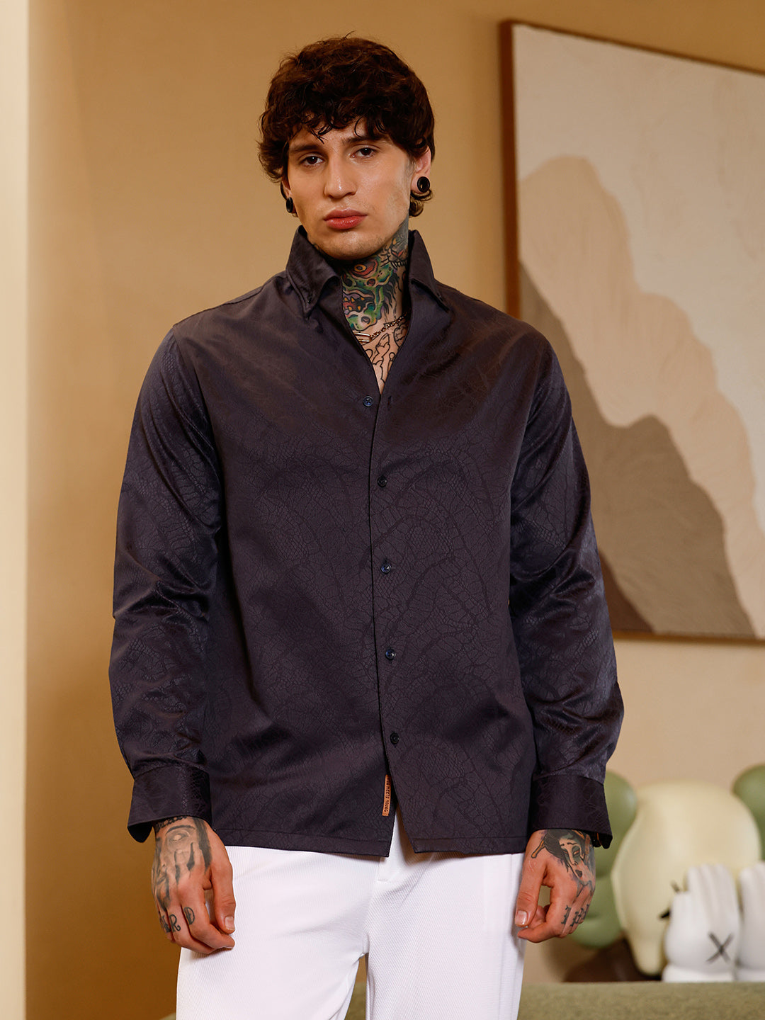 Reptilia Jacquard Shirt