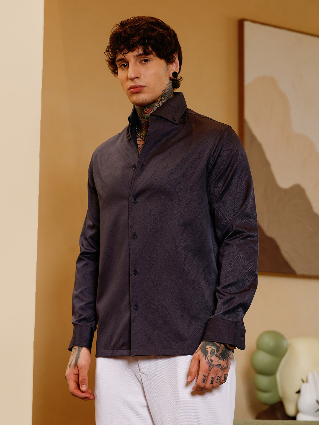 Reptilia Jacquard Shirt