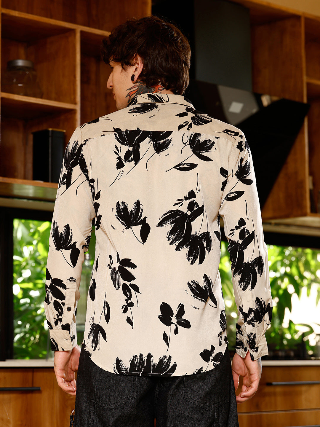 Flora-Stroke Imprint Shirt