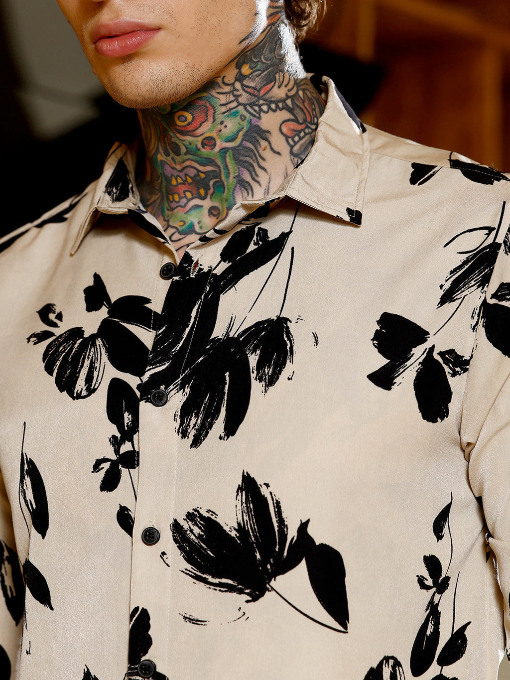 Flora-Stroke Imprint Shirt