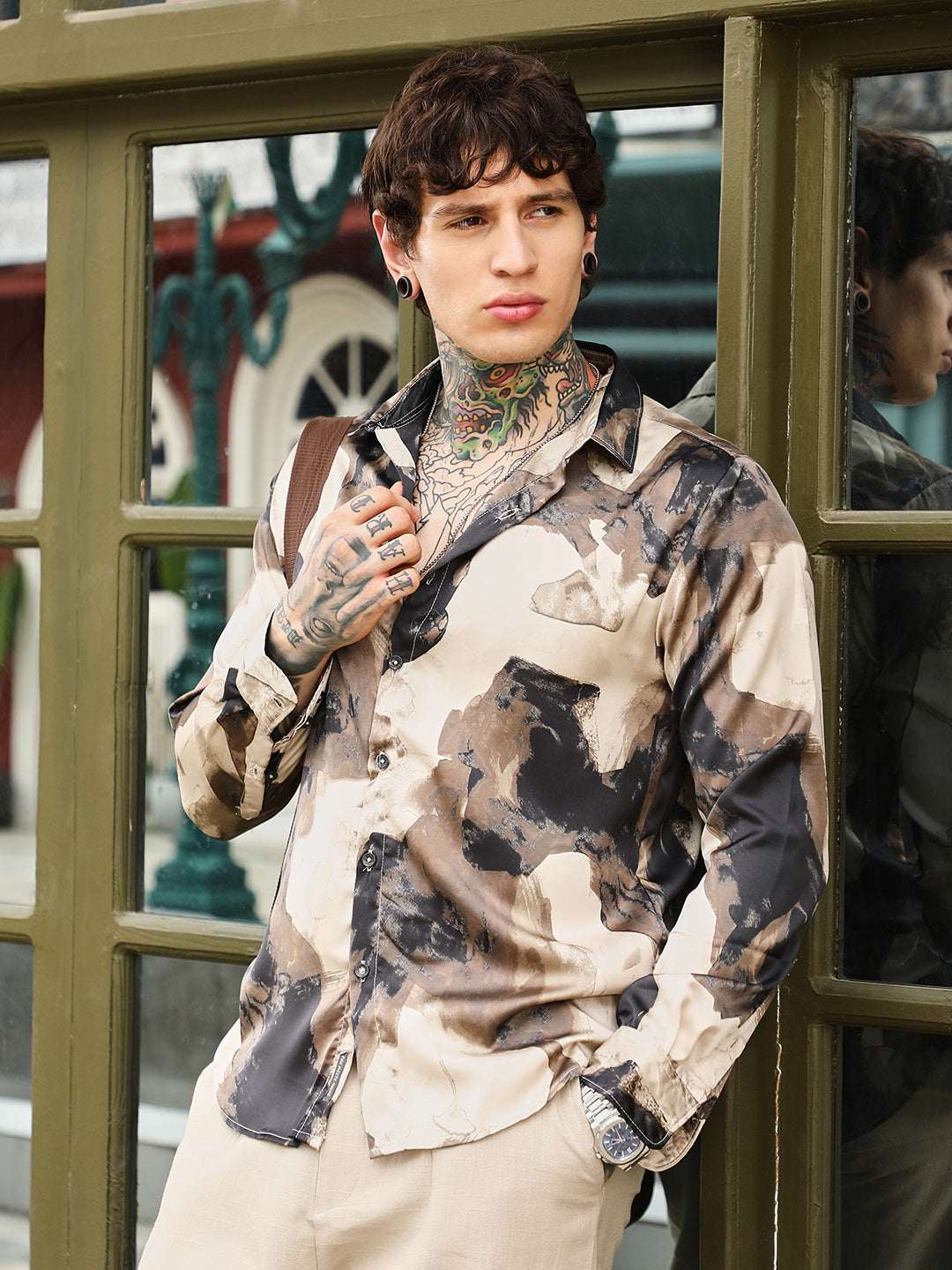 Abstract-Smear Imprint Shirt