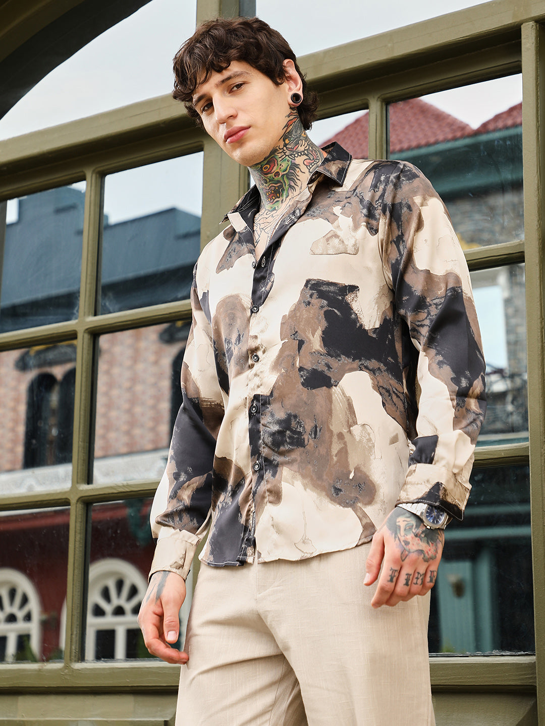 Abstract-Smear Imprint Shirt