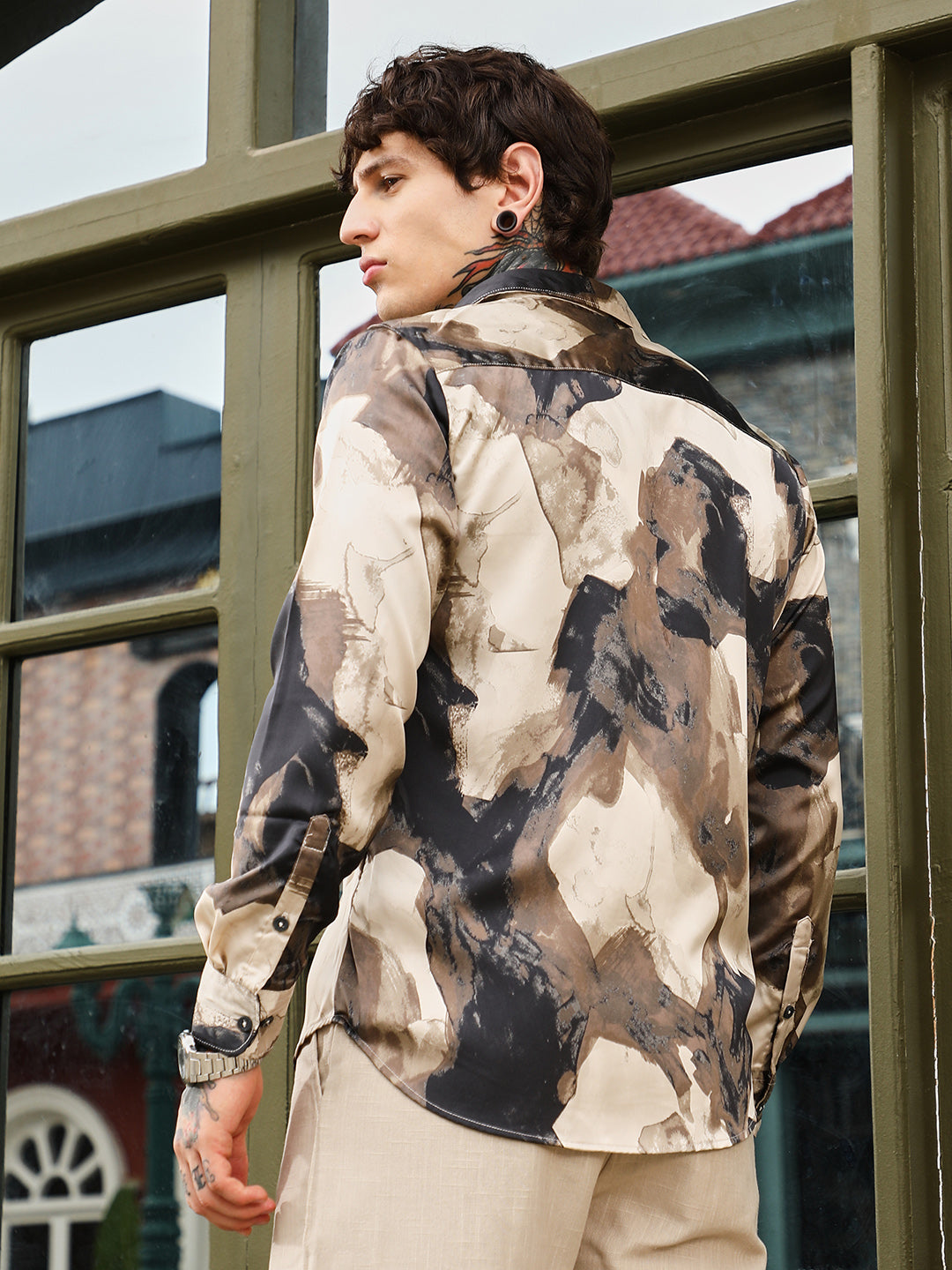 Abstract-Smear Imprint Shirt