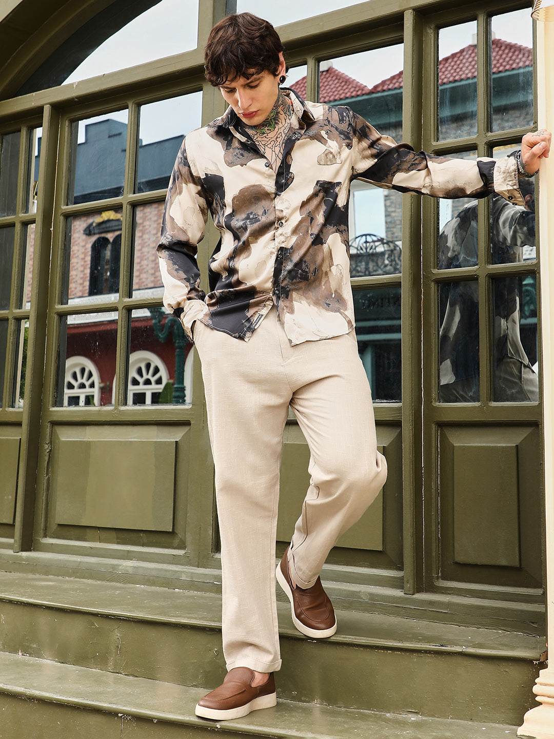 Abstract-Smear Imprint Shirt