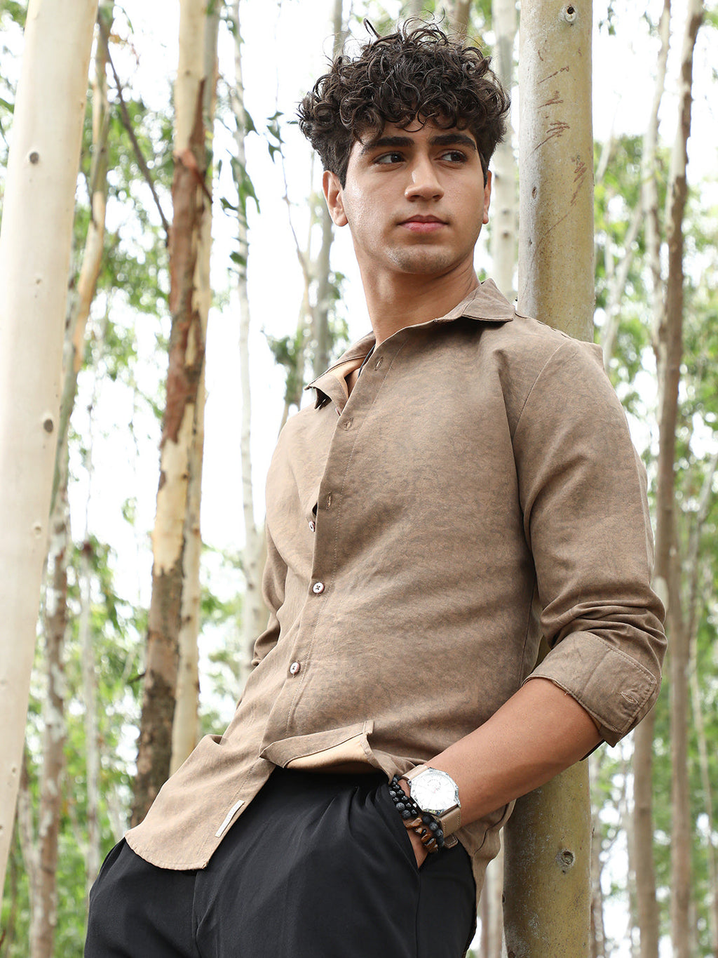 Grazed-Fade Imprint Shirt