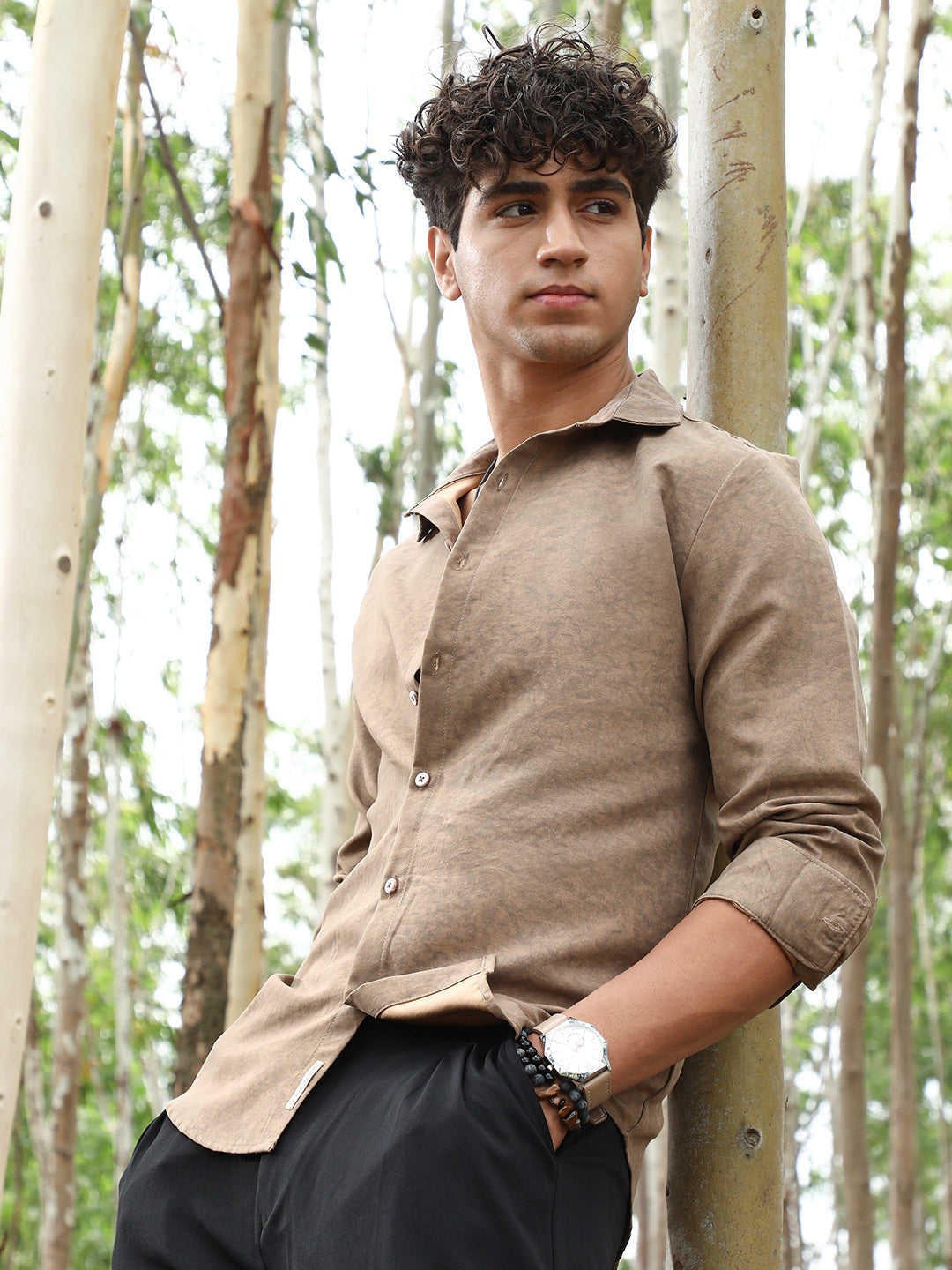 Grazed-Fade Imprint Shirt