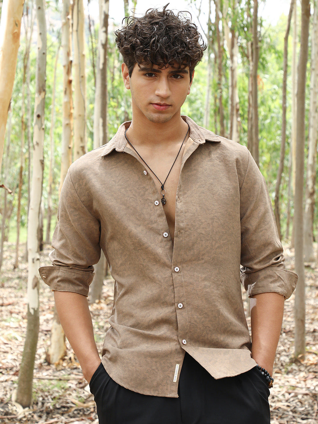 Grazed-Fade Imprint Shirt