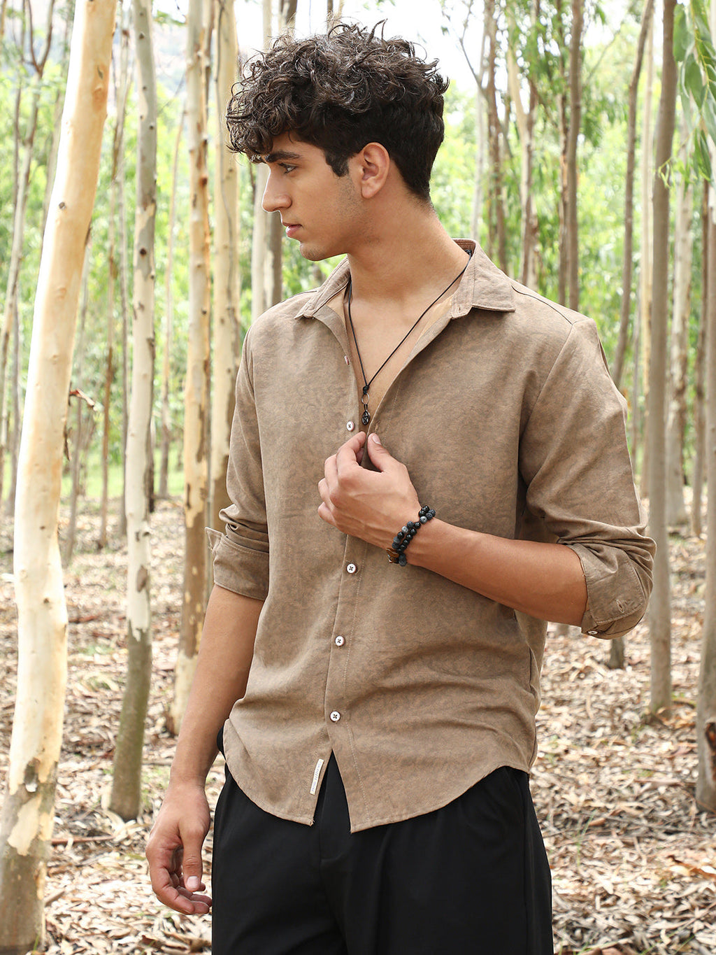 Grazed-Fade Imprint Shirt