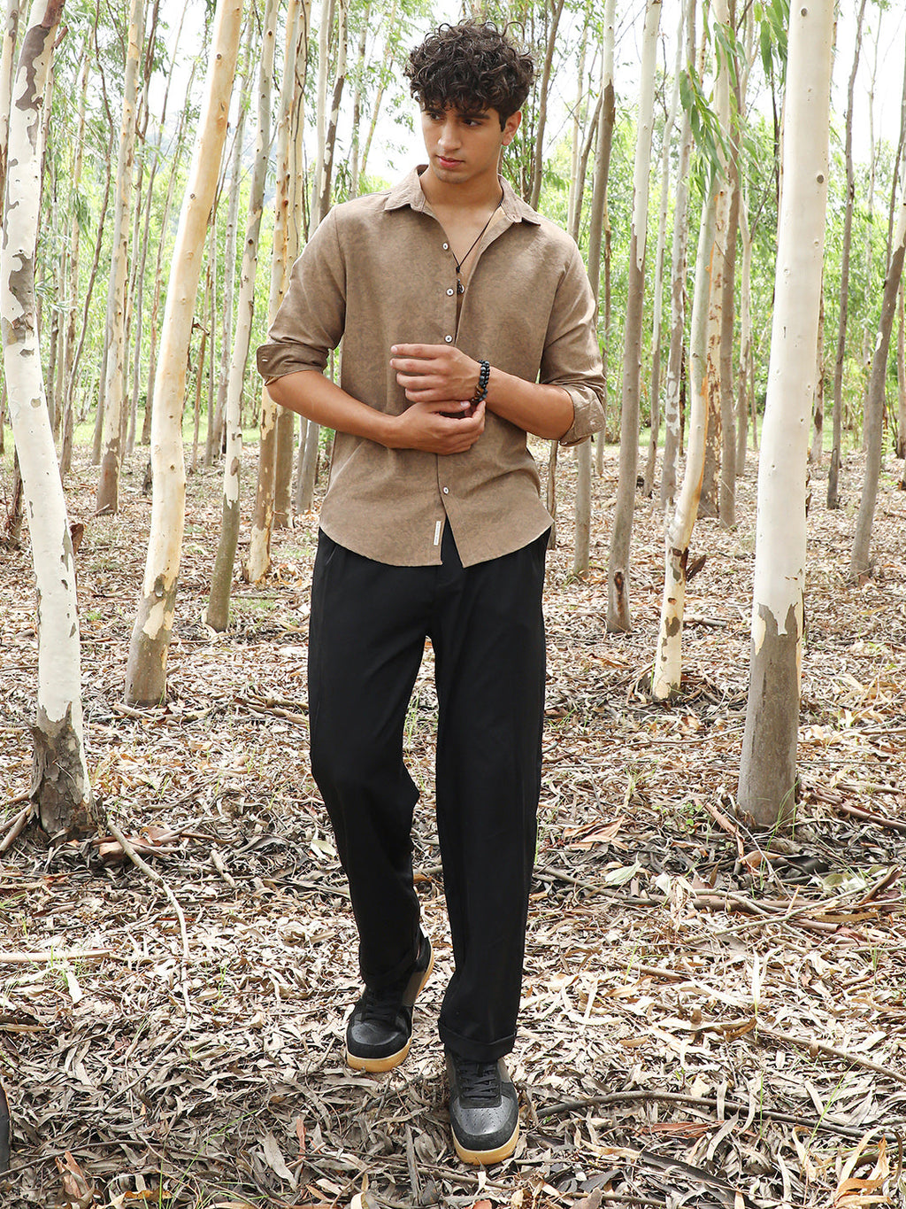 Grazed-Fade Imprint Shirt