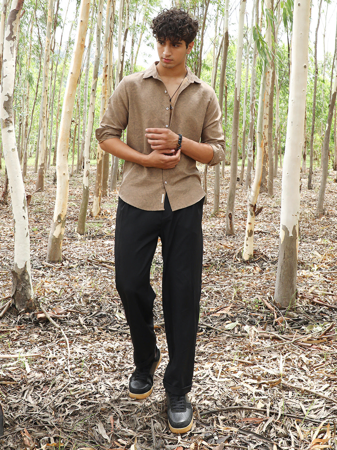 Grazed-Fade Imprint Shirt