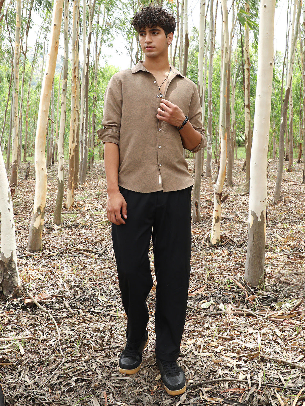 Grazed-Fade Imprint Shirt