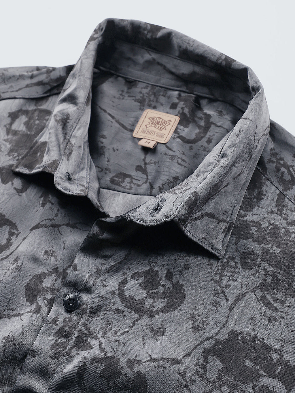 Faded-Flora Jacquard Shirt