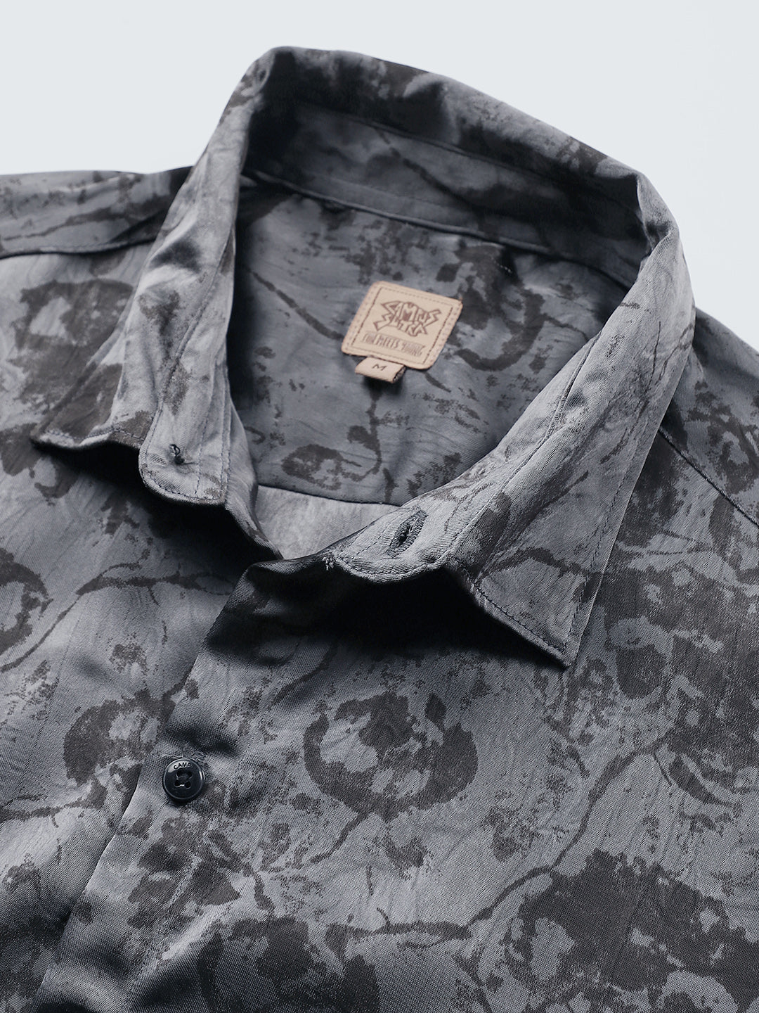 Faded-Flora Jacquard Shirt