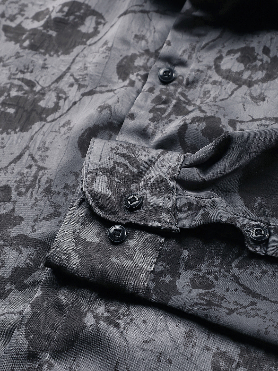 Faded-Flora Jacquard Shirt